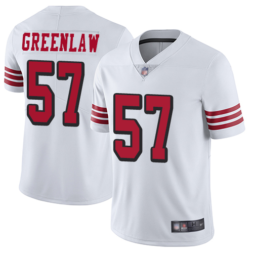 San Francisco 49ers Limited White Men Dre Greenlaw NFL Jersey #57 Rush Vapor Untouchable